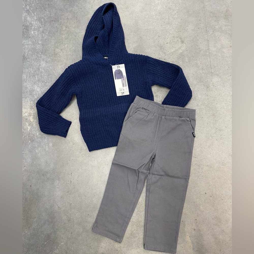 DKNY Boys Hoodie & Pants Set | Size 3T | NWT